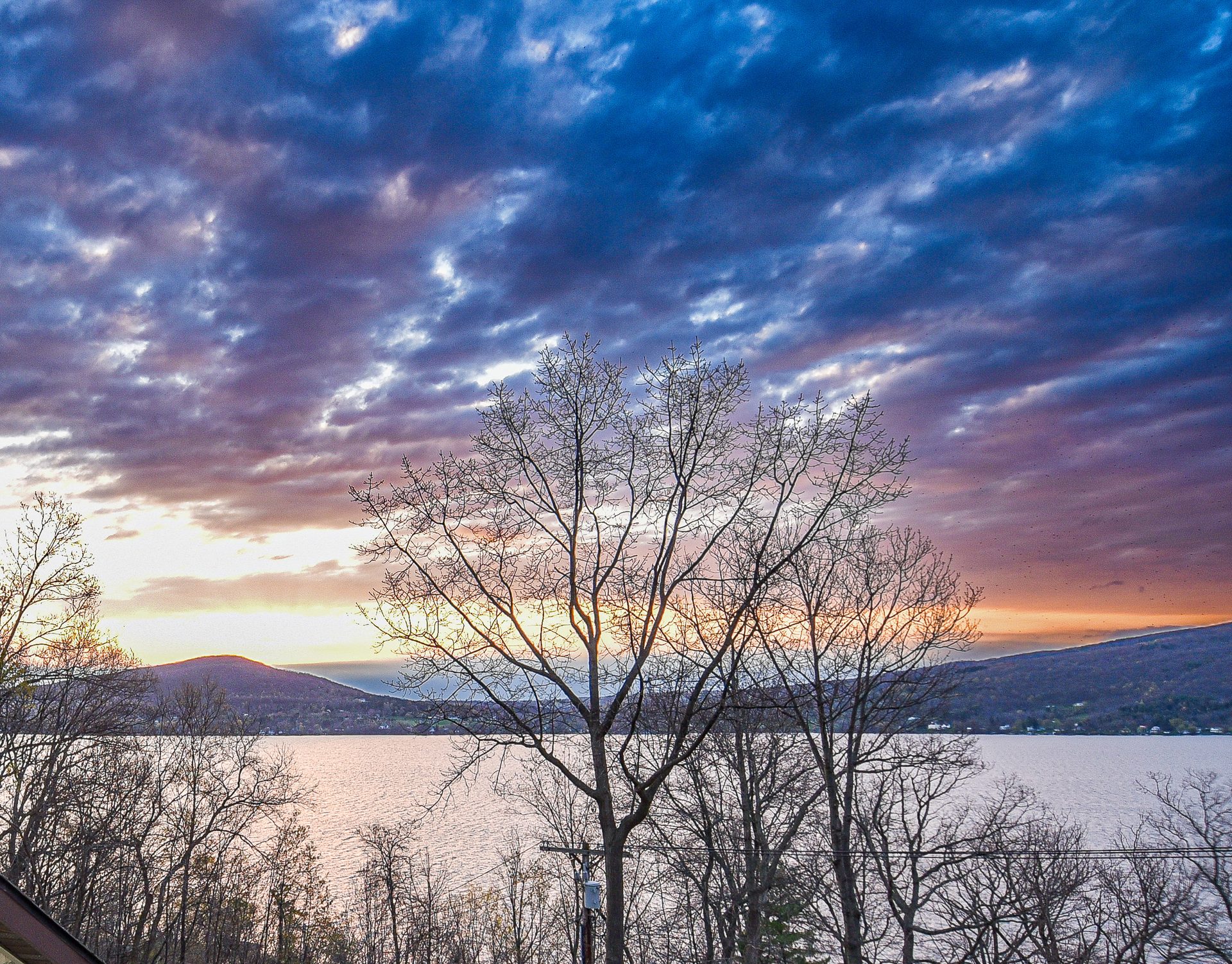 Sunset over Canandaigua Lake from The Hill House